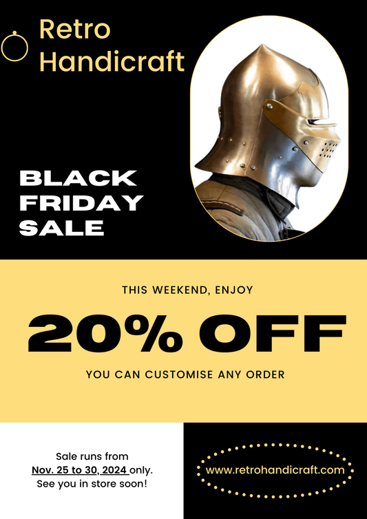 Retro Handicraft - Black Friday Sale: Unleash Epic Savings on Handmade Medieval Treasures - Retro Handicrafts