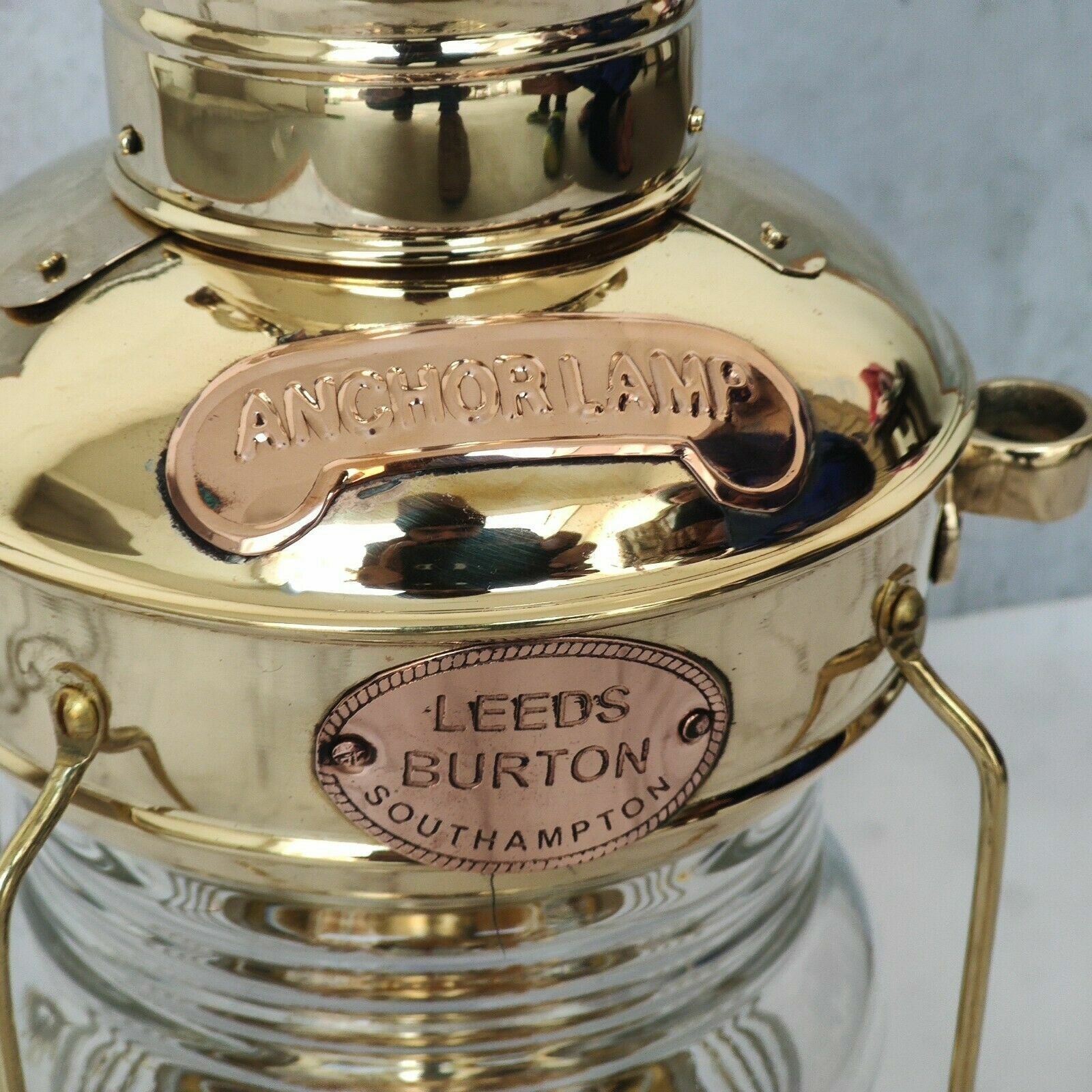 14" Full Brass Anchor Boat Light Oil Lamp | Nautical Maritime Ship Lantern - Retro Handicrafts