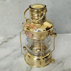 14" Full Brass Anchor Boat Light Oil Lamp | Nautical Maritime Ship Lantern - Retro Handicrafts