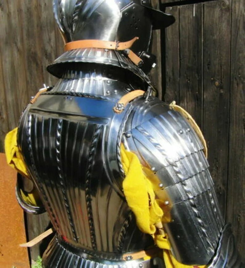 18 GA Medieval Armor Full Suit Of Maximilian captain's harp Suit 1530ct Replica - Retro Handicrafts