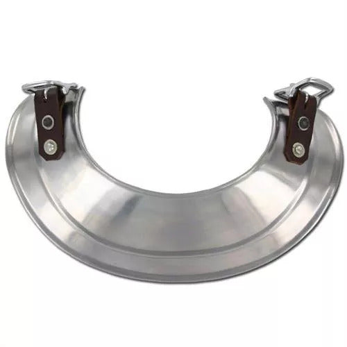 18 Gauge Steel Templar Gorget Neck Plate with Oiled Finish for Durability