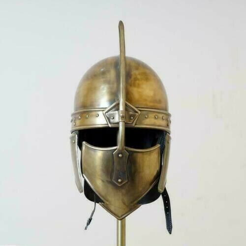 18ga Medieval Armor Armour Knight Roman Spartan Crusader Costume Helmet - Retro Handicrafts