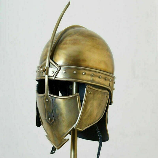 18ga Medieval Armor Armour Knight Roman Spartan Crusader Costume Helmet - Retro Handicrafts