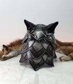 18GA Steel Medieval Great Wolf Helmet Medieval Viking Wolf Helmet Blackened Helmet - Retro Handicrafts