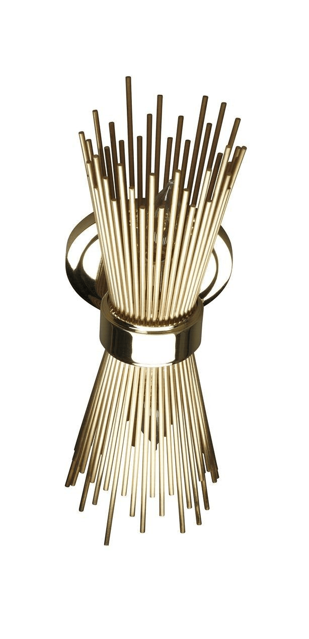 1950 Mid Century Brass Sputnik Skyla Wall Fixture Sconce Lamps Lighting Sconces - Retro Handicrafts