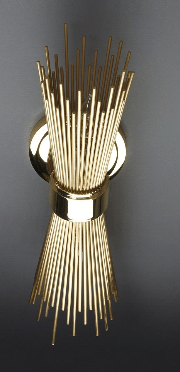 1950 Mid Century Brass Sputnik Skyla Wall Fixture Sconce Lamps Lighting Sconces - Retro Handicrafts