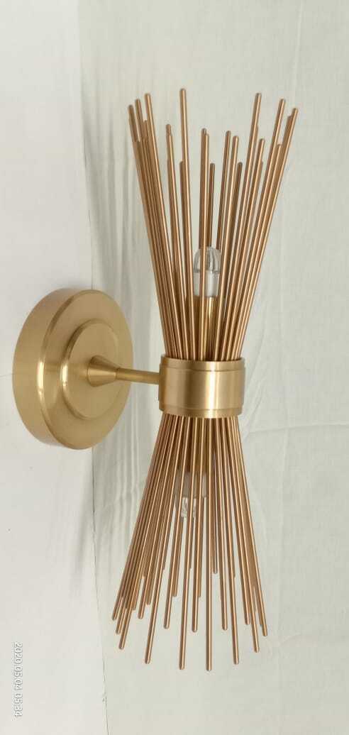 1950 Mid Century Brass Sputnik Skyla Wall Fixture Sconce Lamps Lighting Sconces - Retro Handicrafts