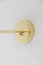 1950's Mid Century Brass Italian Diabolo Wall Sconce Light Fixture 2 Bulb Pair - Retro Handicrafts