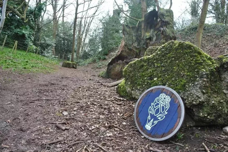 24” Medieval Wooden Battle - Ready Viking Shield - Halloween Prop - Retro Handicrafts