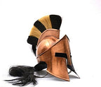 300 Movie Great King Leonidas Spartan Helmet~Fully Functional Medieval Copper Antique Helmet~ Solid Steel with Inner Leather Liner Helmet - Retro Handicrafts