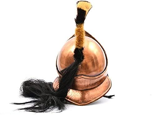 300 Movie Great King Leonidas Spartan Helmet~Fully Functional Medieval Copper Antique Helmet~ Solid Steel with Inner Leather Liner Helmet - Retro Handicrafts