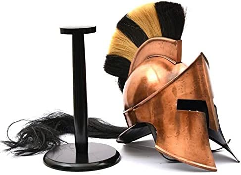 300 Movie Great King Leonidas Spartan Helmet~Fully Functional Medieval Copper Antique Helmet~ Solid Steel with Inner Leather Liner Helmet - Retro Handicrafts