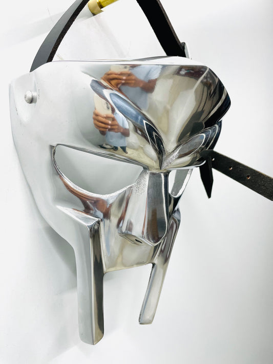 Gladiator Mask MF Doom Mask | Nickel Chrome Plating Finish | Unique Gift Idea