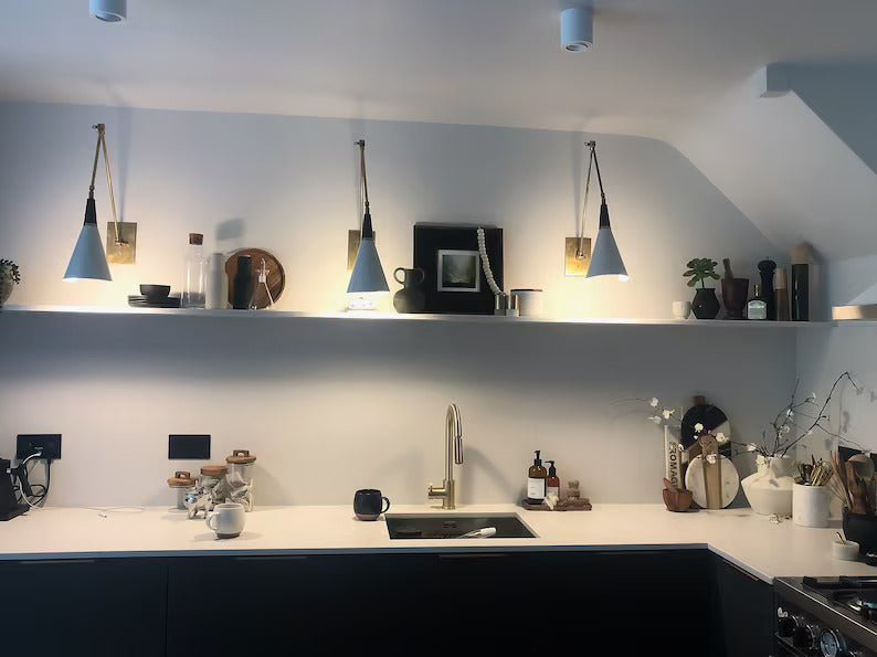 Adjustable Brass Wall Lamp Handmade Vintage SCICCOSO II Brass Wall Lamp , Handcrafted Wall Lamp Light Kitchen Bedside Bathroom Reading - Retro Handicrafts