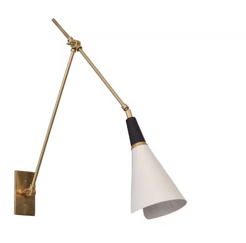 Adjustable Brass Wall Lamp Handmade Vintage SCICCOSO II Brass Wall Lamp , Handcrafted Wall Lamp Light Kitchen Bedside Bathroom Reading - Retro Handicrafts