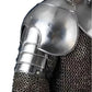 Adjustable Leather Straps on LARP Pauldrons and Gorget for Comfortable Fit