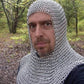 Aluminum Butted Chainmail Coif - Authentic Medieval Reenactment Armor Costume - Ideal Christmas Gift - Retro Handicrafts