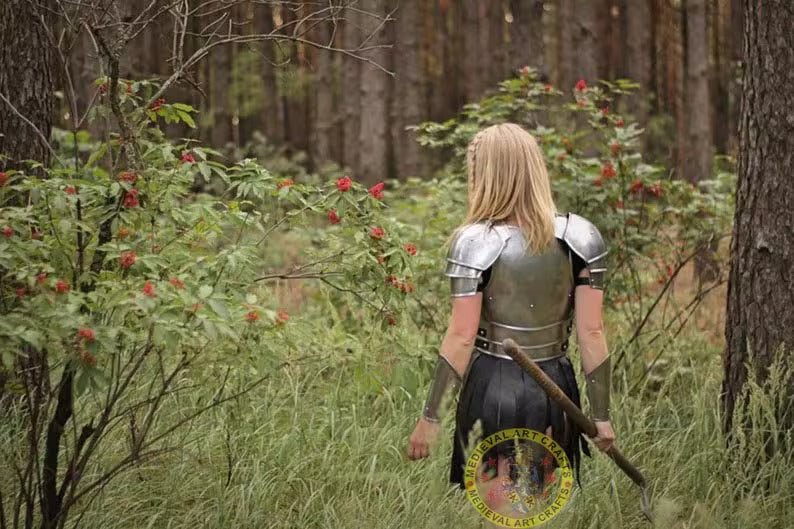 Ancient Knight Lady Armor, Female Fantasy Armor Costume, Cosplay, Larp Armor, Christmas Gift - Retro Handicrafts