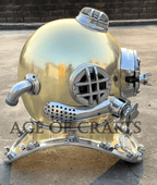 Antique Boston Diving Helmet Vintage Divers Deep Sea US Navy Mark V - Retro Handicrafts