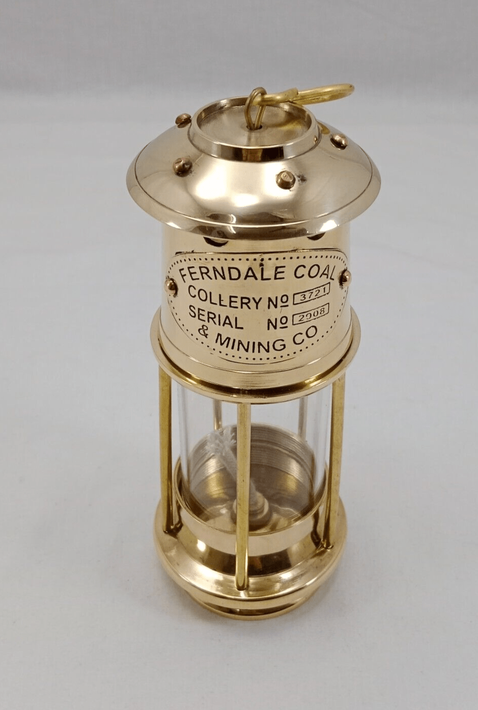 Antique Brass Polished Nautical Miner Oil Ship Lantern Maritime Lamp Home Décor - Retro Handicrafts