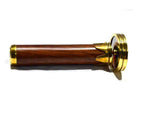 Antique Brass & Wooden Double Wheel Kaleidoscope Vintage Nautical Collectible - Retro Handicrafts
