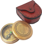 Antique-style compass with engraved Scout Oath, a great gift for scouts and explorers