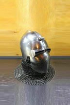 Antique Custom SCA HNB 14 Gauge Steel Medieval Combat Pig Faced Bascinet Helmet - Retro Handicrafts