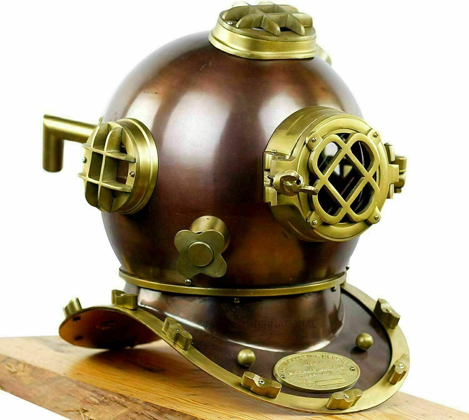Antique Scuba Divers Diving Helmet U.S Navy Mark V Boston Full Size Vintage Gift - Retro Handicrafts