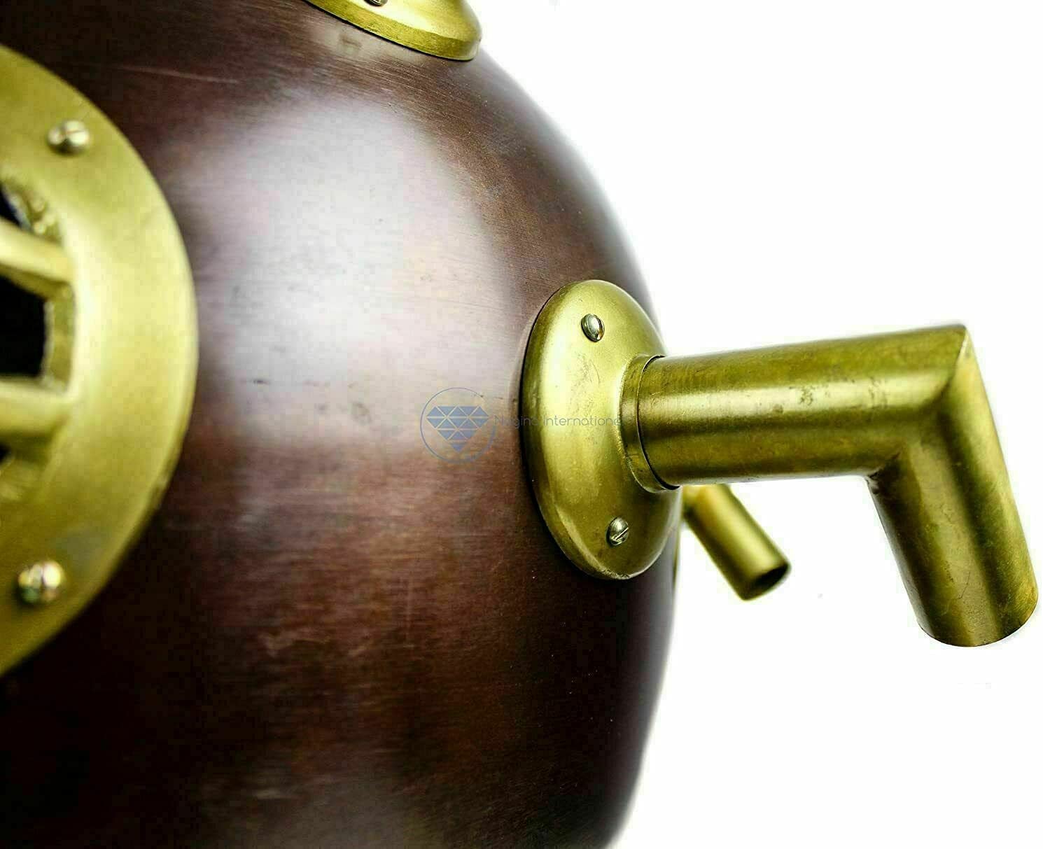 Antique Scuba Divers Diving Helmet U.S Navy Mark V Boston Full Size Vintage Gift - Retro Handicrafts