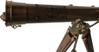 Antique Telescope Wooden Tripod Floor Standing Brass Adjustable Telescope Gift - Retro Handicrafts