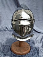 Armor closed helmet, SCA LARP fantasy helmet, medieval helmet, LARP helm, sca helm, sca armor, medieval armor, fantasy armor sca helmet - Retro Handicrafts