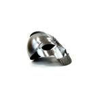 Armor Helmet with Teeth Medieval Warrior Armor, Chrome (19851) - Retro Handicrafts