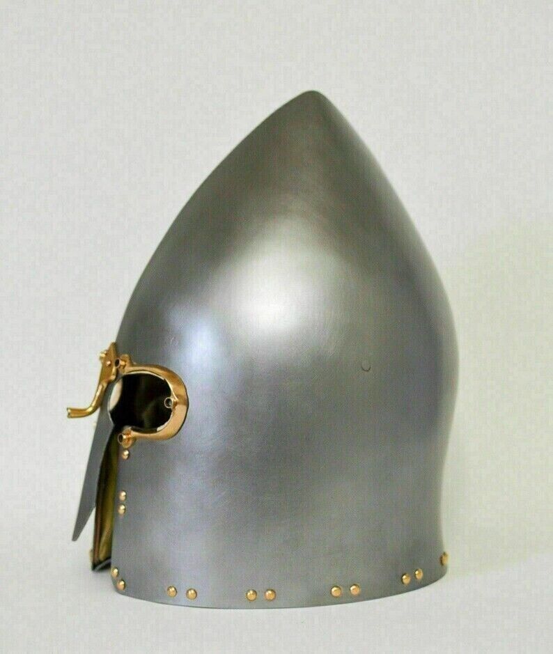 Armour 16GA Steel Medieval Lough Henney Viking Helmet Museum Decorative Handmade - Retro Handicrafts