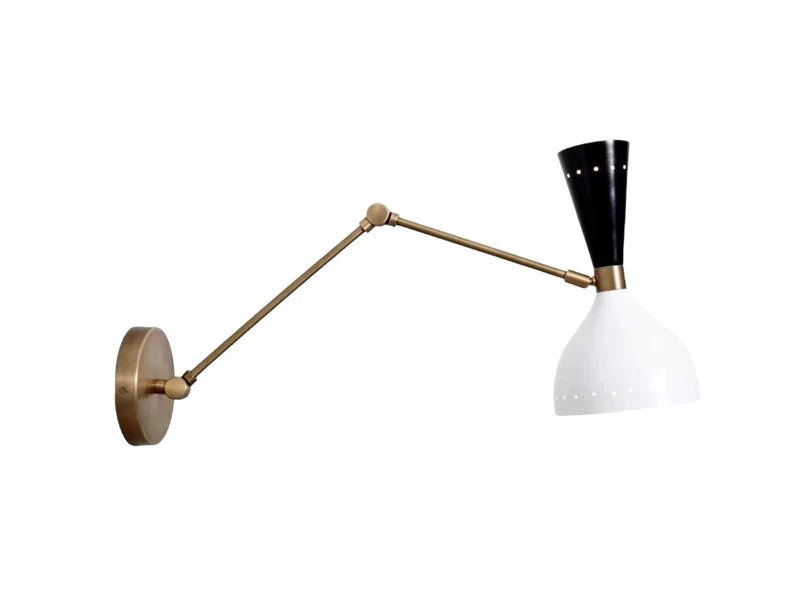 Articulated Modern Brass Sconce Midcentury Modern Stilnovo Style Wall Lamp Modern Wall Lamp Light, Bed Reading Light Lamp Kitchen 2 light - Retro Handicrafts