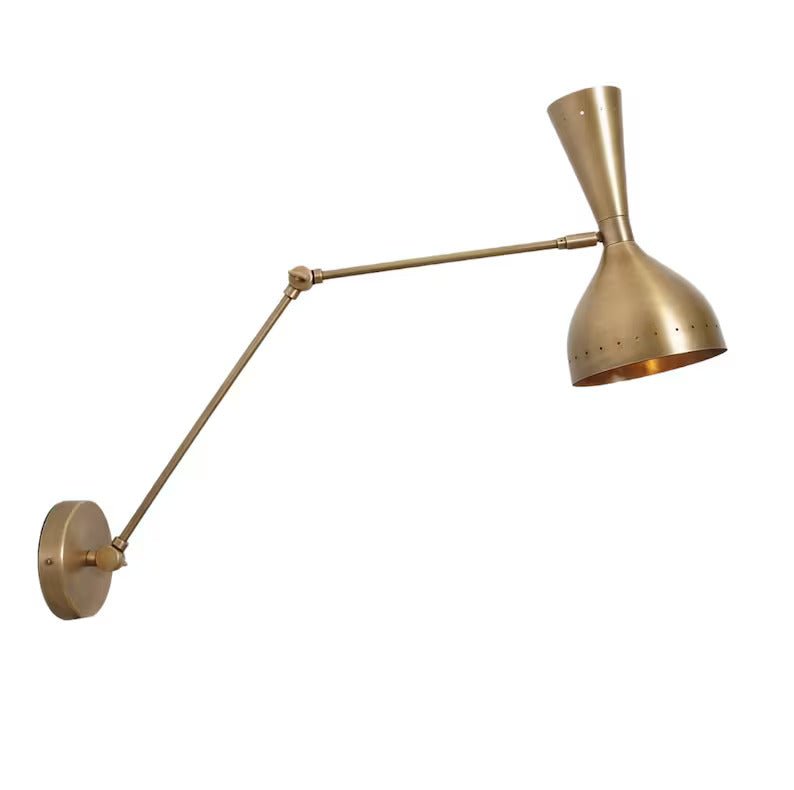 Articulated Modern Brass Sconce Midcentury Modern Stilnovo Style Wall Lamp Modern Wall Lamp Light, Bed Reading Light Lamp Kitchen 2 light - Retro Handicrafts
