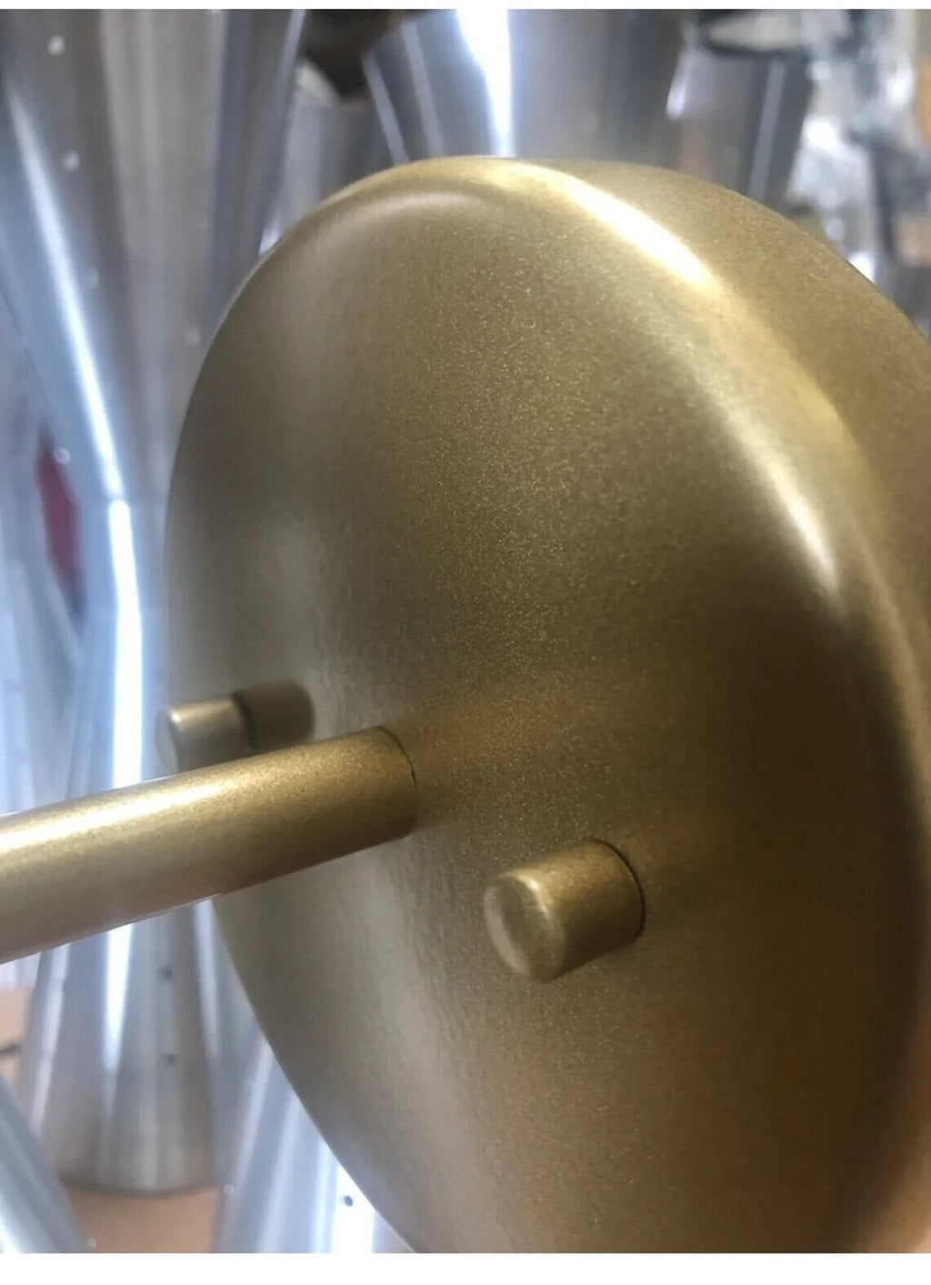 Atomic 50's 60's style mid - century modern bow tie dual cone wall sconce lamp - Retro Handicrafts