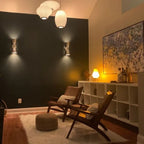 Atomic 50's 60's style mid - century modern bow tie dual cone wall sconce lamp - Retro Handicrafts