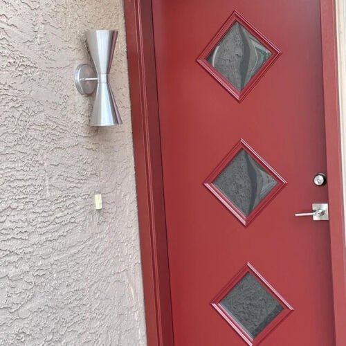 Atomic 50's 60's style mid - century modern bow tie dual cone wall sconce lamp - Retro Handicrafts