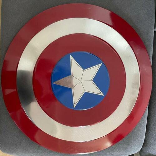 Avengers 22'' Captain America Shield Metal Prop Replica - Screen Accurate 1:1 Scale - Retro Handicrafts