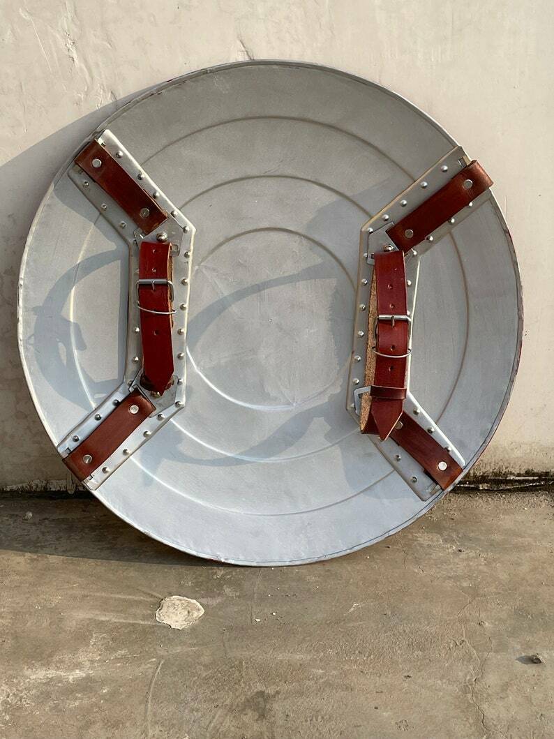 Avengers 22'' Captain America Shield Metal Prop Replica - Screen Accurate 1:1 Scale - Retro Handicrafts