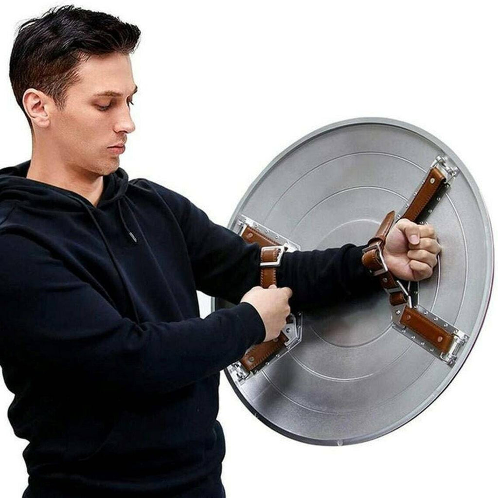 Avengers 22'' Captain America Shield Metal Prop Replica - Screen Accurate 1:1 Scale - Retro Handicrafts