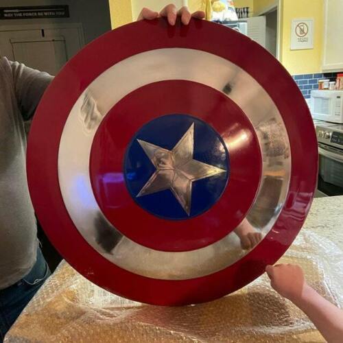Avengers 22'' Captain America Shield Metal Prop Replica - Screen Accurate 1:1 Scale - Retro Handicrafts