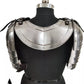 Battle-Ready Medieval Iron Gorget with Pauldrons, Ideal for Cosplay and Historical Reenactments