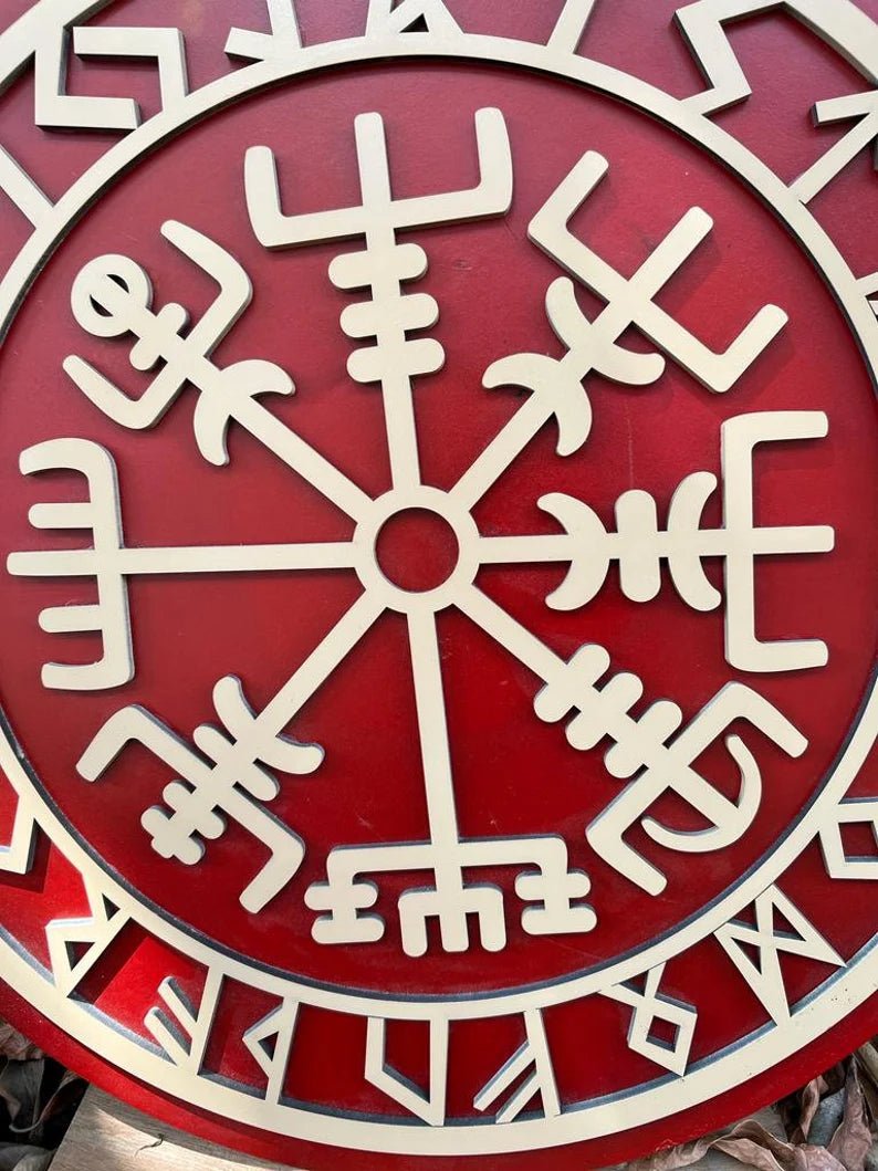 Battle-Ready 24-Inch Viking Shield - Crafted from Wood and Iron