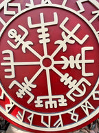 Battle-Ready 24-Inch Viking Shield - Crafted from Wood and Iron