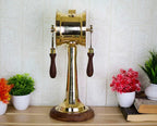 Big Telegraph Handcrafted, Brass Engine Room Order Telegraph, Bell Sound Lever Movement Wooden - Retro Handicrafts