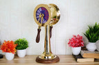 Big Telegraph Handcrafted, Brass Engine Room Order Telegraph, Bell Sound Lever Movement Wooden - Retro Handicrafts