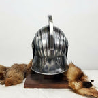 Blackened 18 Gauge Steel Medieval Legionnaire Fantasy Helmet - Retro Handicrafts