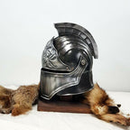 Blackened 18 Gauge Steel Medieval Legionnaire Fantasy Helmet - Retro Handicrafts