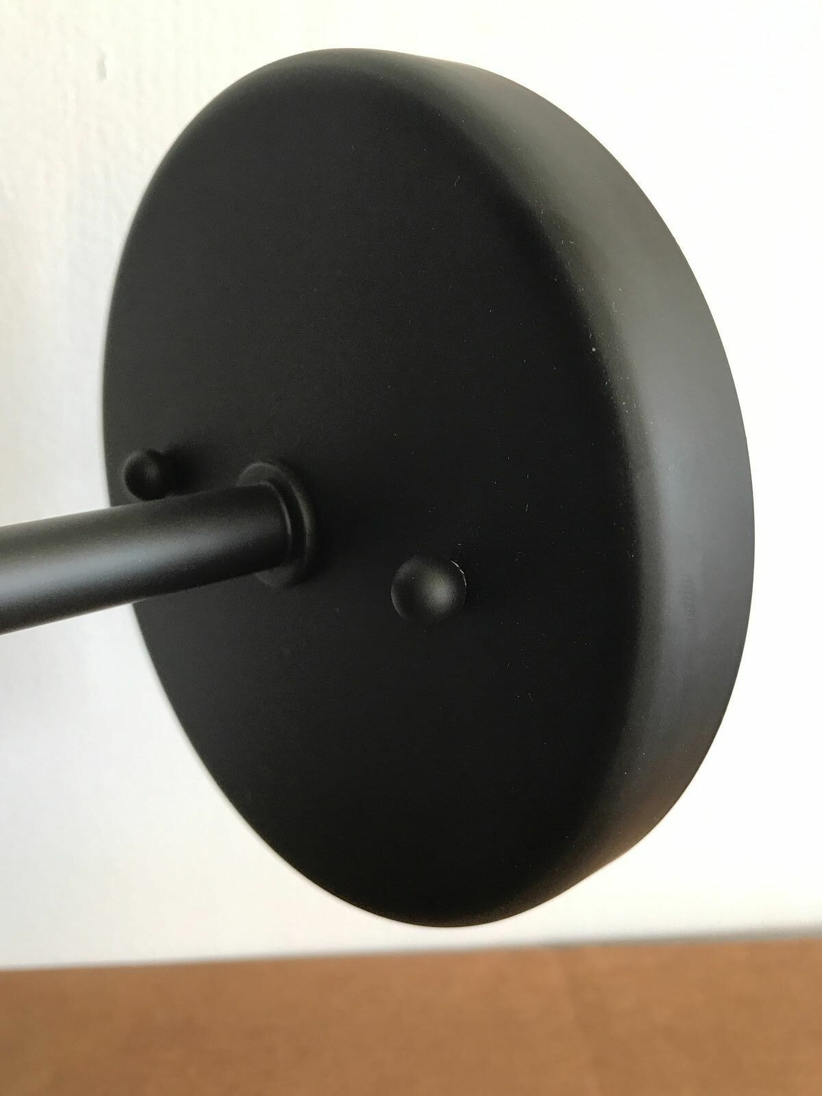 Bow Tie Black Wall Sconce Double Shade Mid Century Modern Brass Wall Fixture - Retro Handicrafts